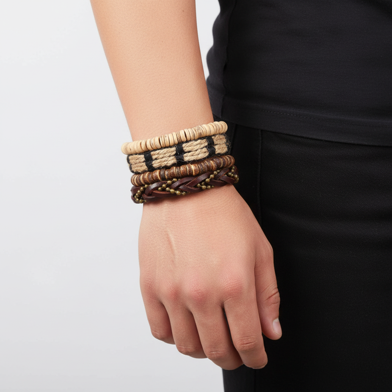 4-Teiliges Armband-Set - RebelStyle