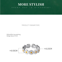 925er Silberring - PetalGlow