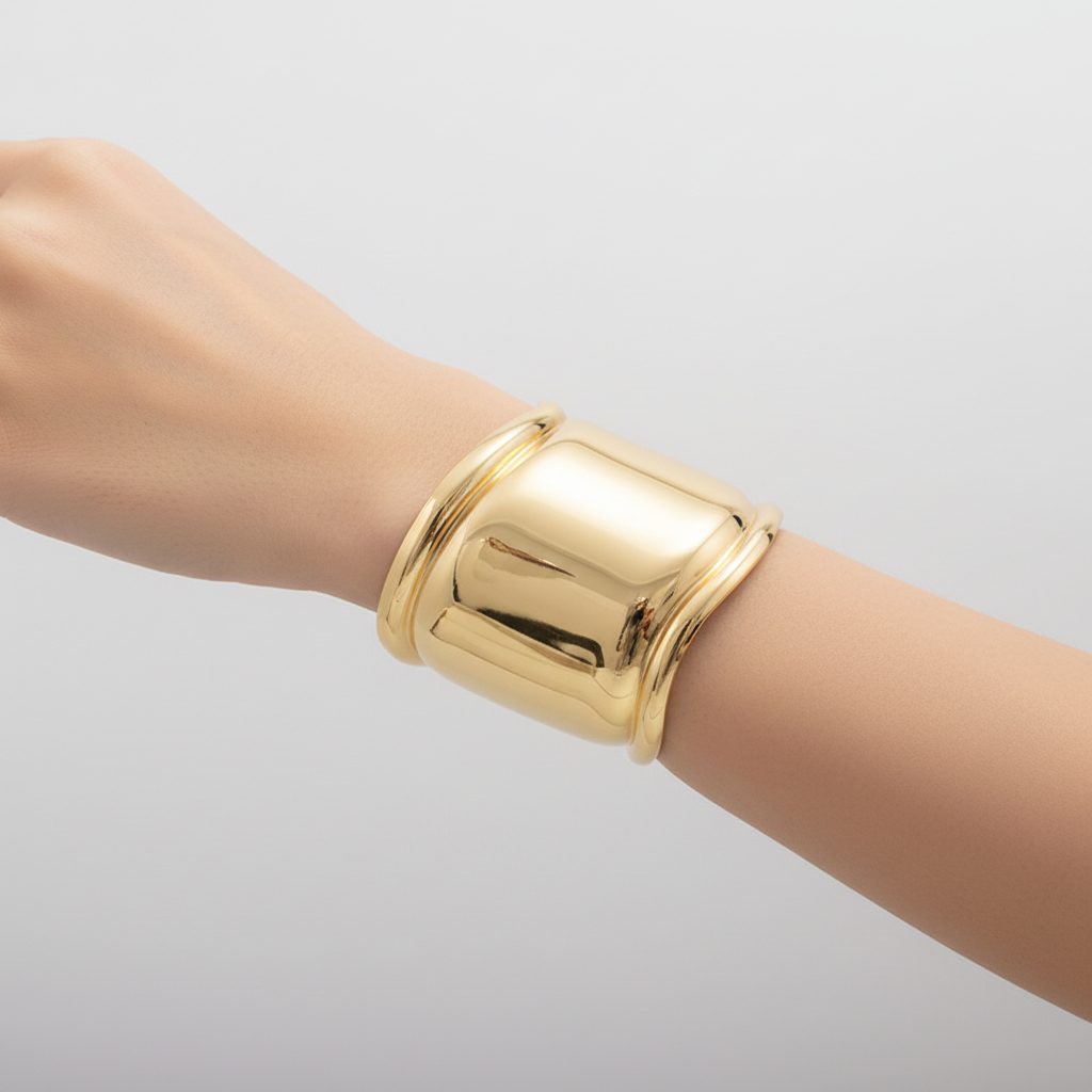 Asymmetrisches Armband Aus Metall - FashionFlair