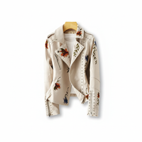 Bikerjacke Aus Leder -  Martina