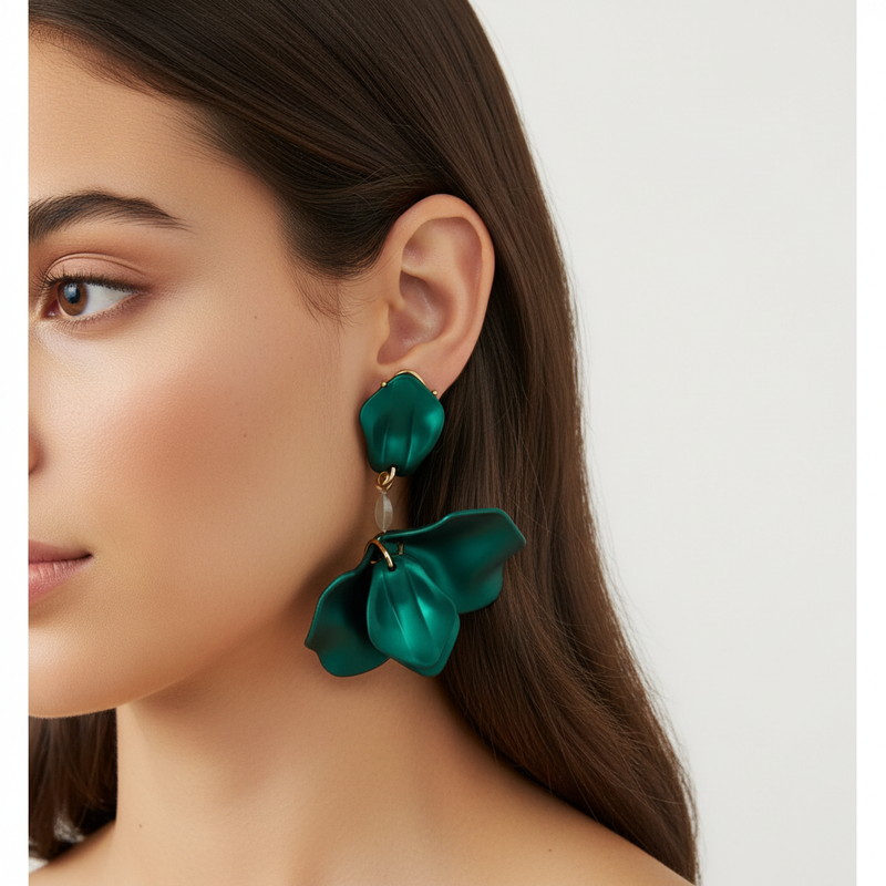 Bunte Dangle-Ohrringe - FloralPearls