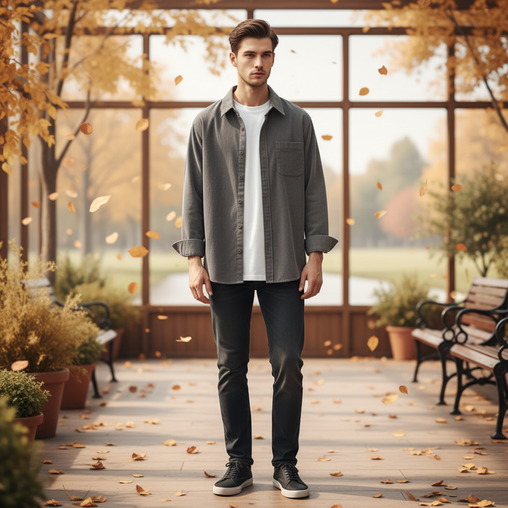 Corduroy Herrenhemd -  Noah