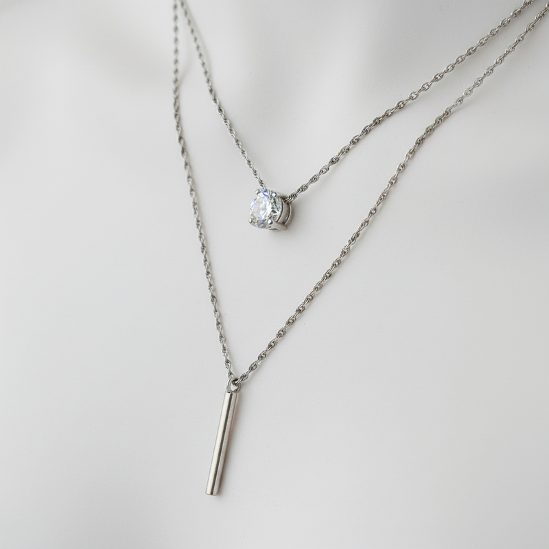 Doppelkette Mit Anhänger - ShimmerNeck