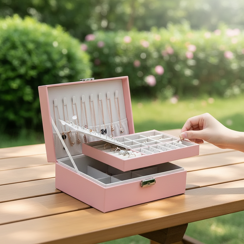 Doppellagige Schmuckaufbewahrung - JewelryHaven