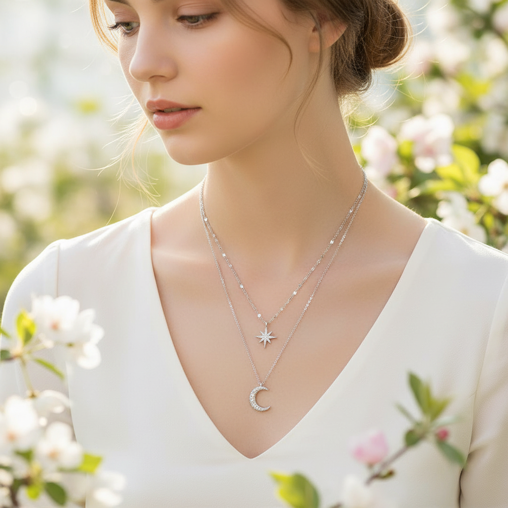 Doppelte Halskette - Lunaris