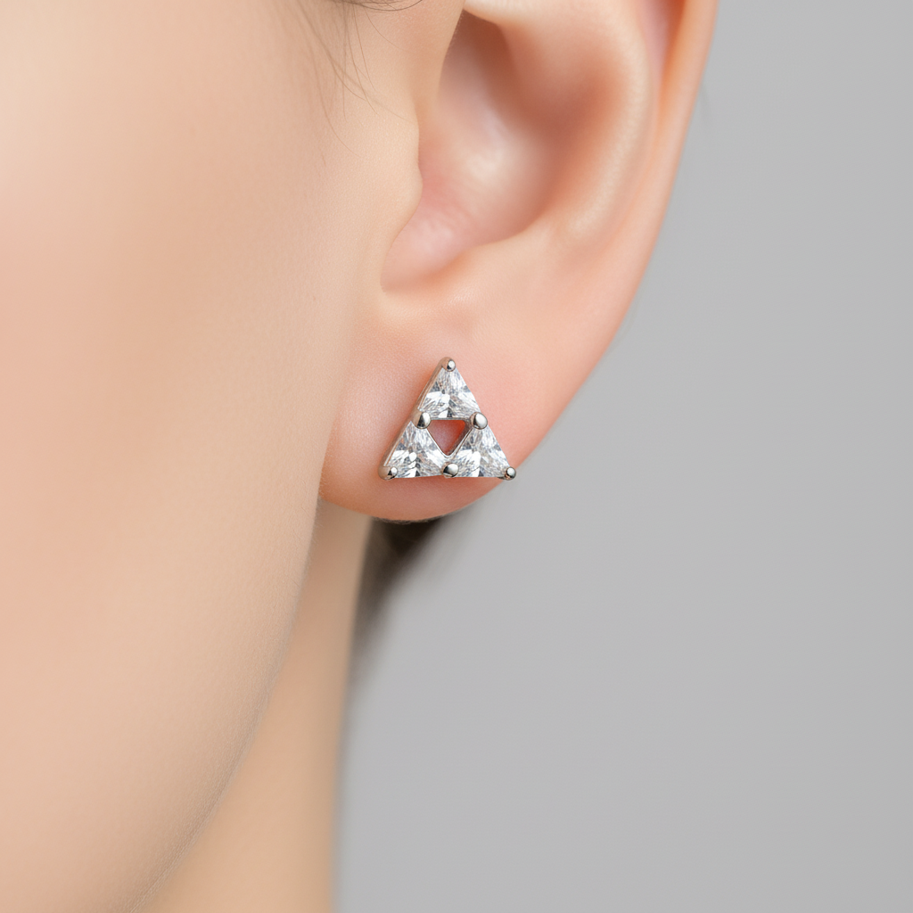 Dreieckige Ohrringe  - TriadGleam