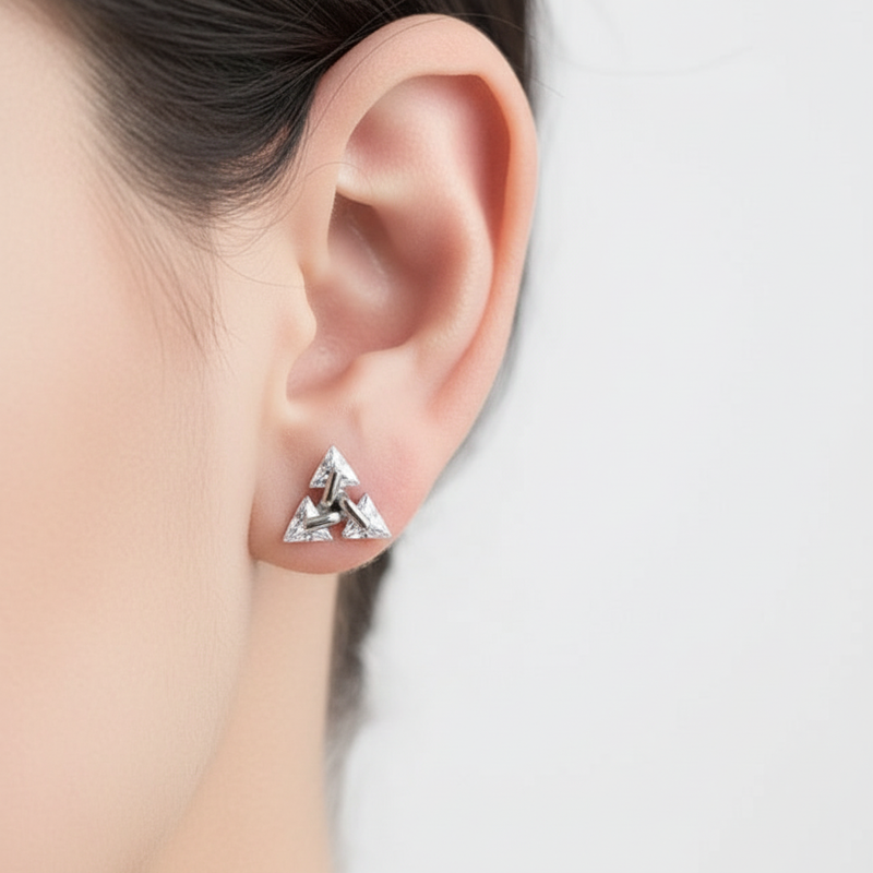Dreieckige Ohrringe - Trianglance