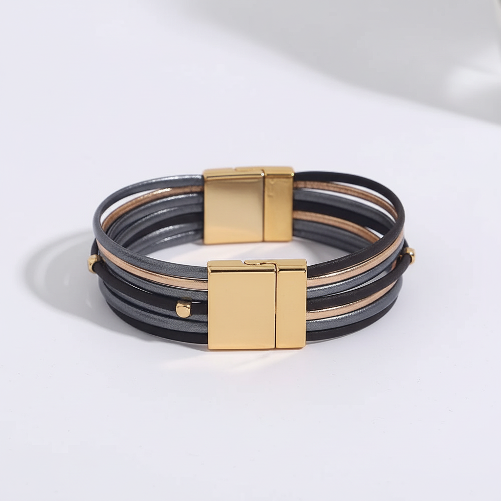 Dreifarbige Wickelarmband - LayerWrap