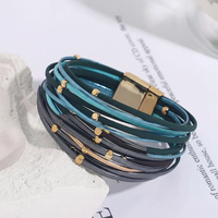 Dreifarbige Wickelarmband - LayerWrap