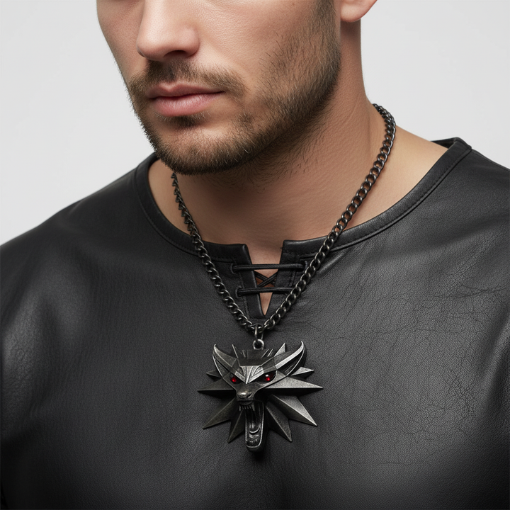 Edelstahl-Halskette - WolfCharm