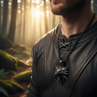 Edelstahl-Halskette - WolfCharm