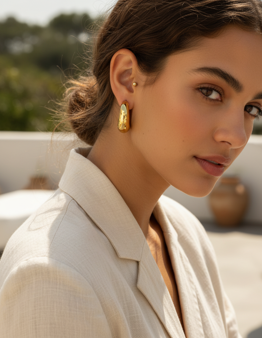 Edelstahl Creolen - VintageHoops