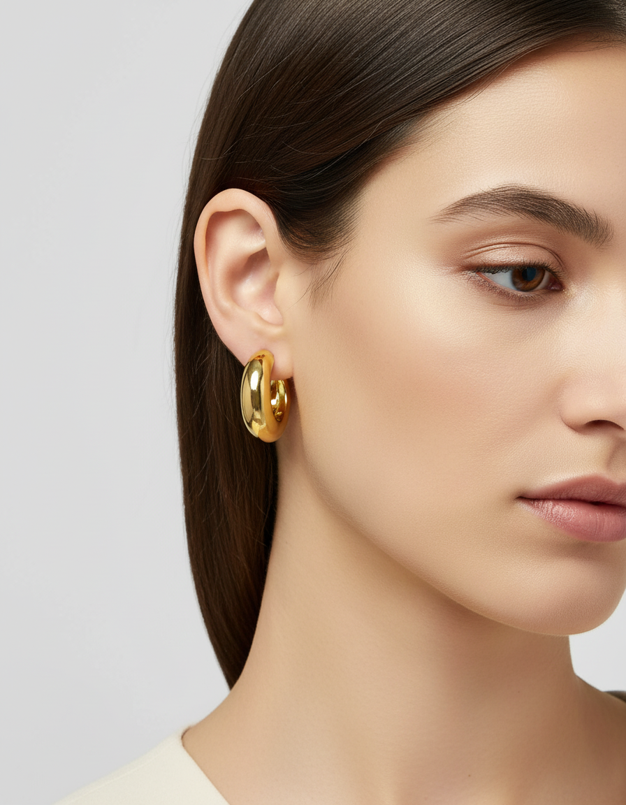 Edelstahl Creolen - VintageHoops