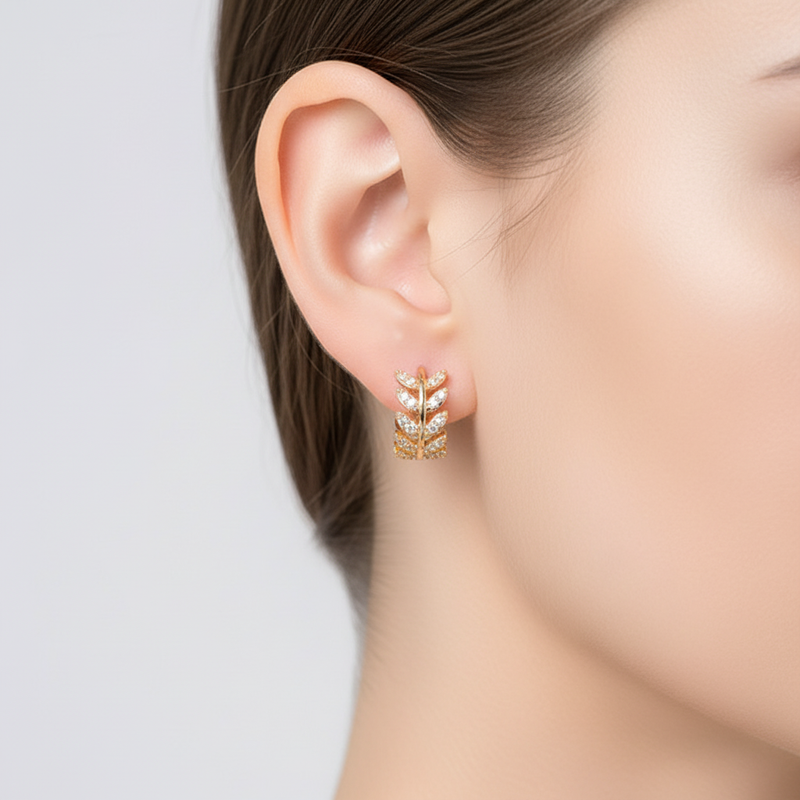 Edelstahl Ohrstecker - LusterLeaf