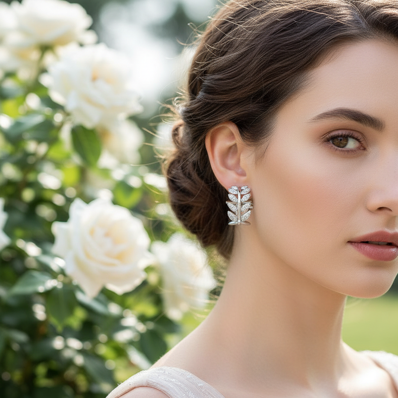 Edelstahl Ohrstecker - LusterLeaf