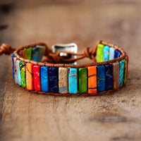 Edelsteinarmband Aus Leder - HarmonyBand