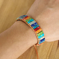 Edelsteinarmband Aus Leder - HarmonyBand