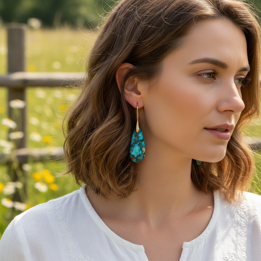 Edelsteinohrschmuck - JaspisEarring