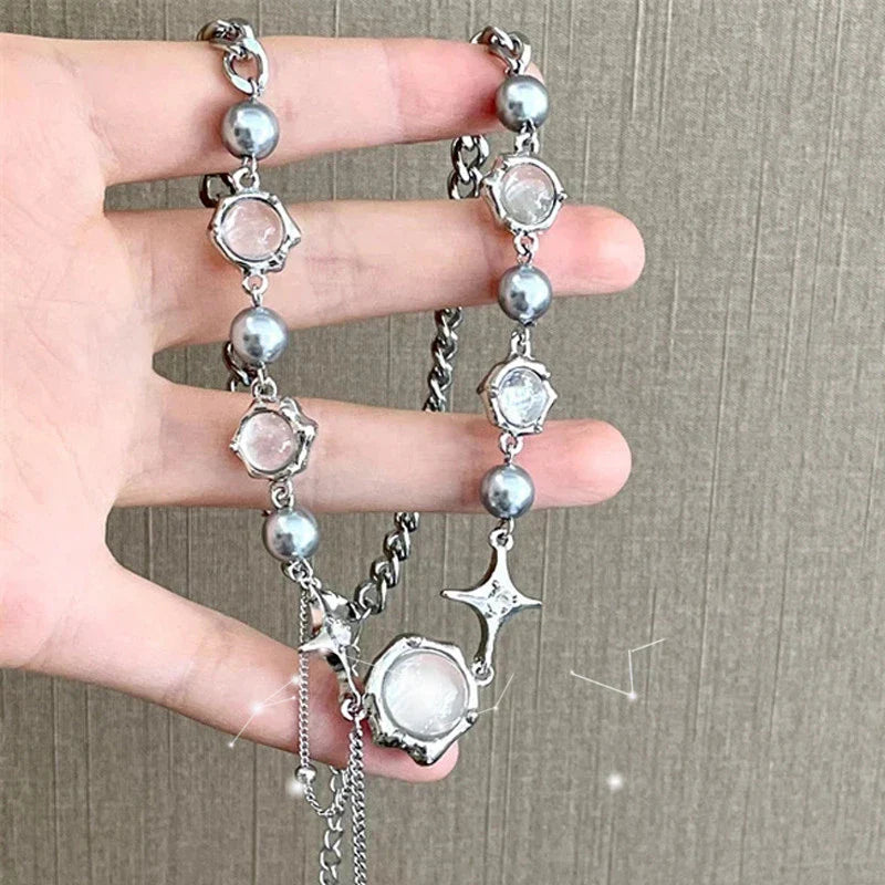 Einstellbare Halskette - SparklePearl