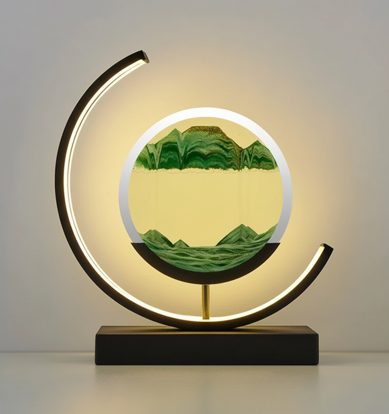 Einzigartige Sandlandschaft Lampe - SerenityLamp