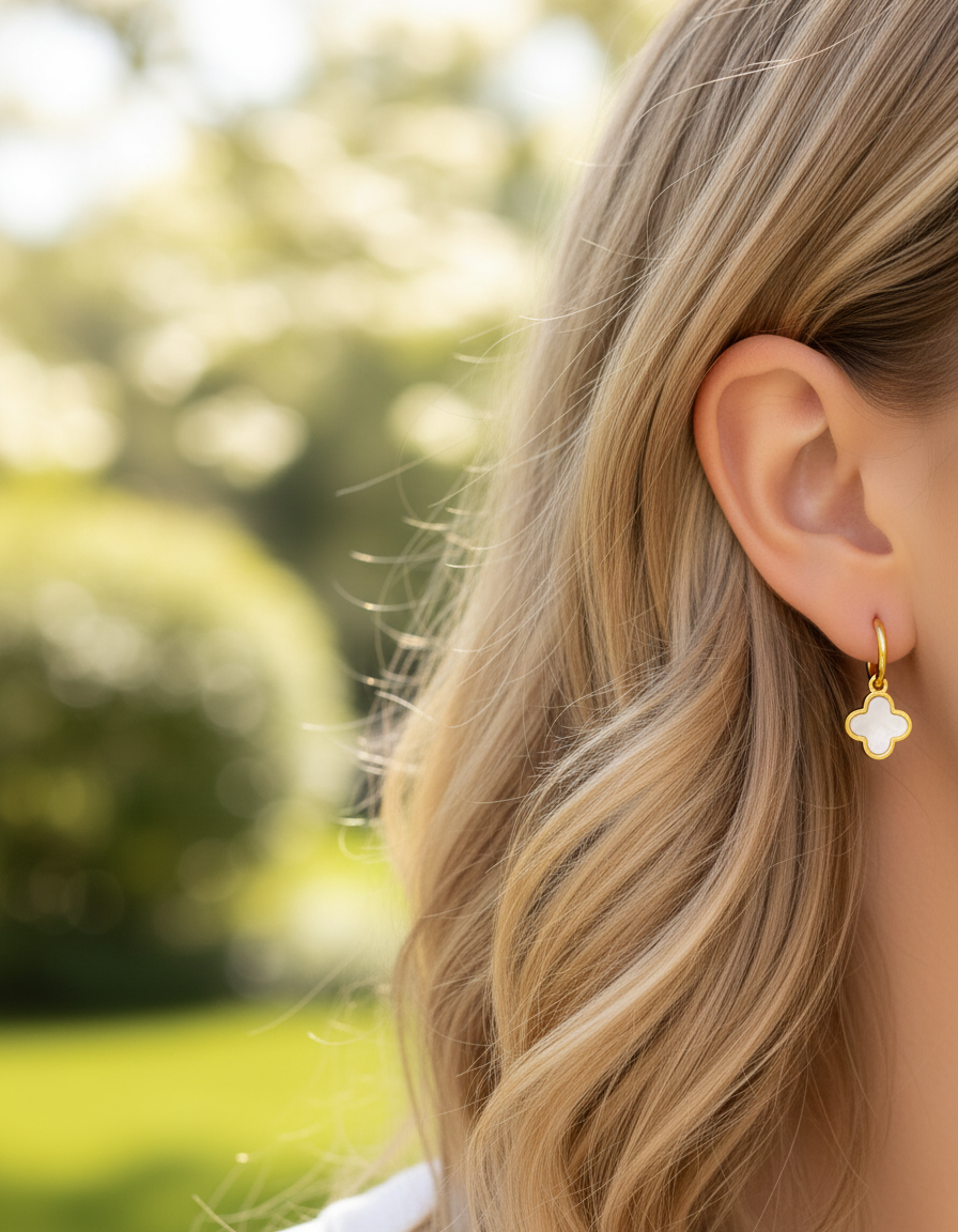 Elegante Kleeblatt-Ohrringe - NobleLeaf