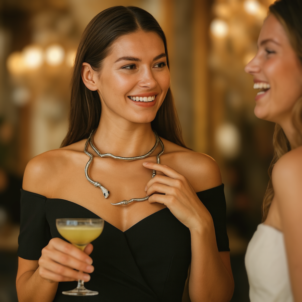 Elegante Schlange Halskette - SnakeChoker