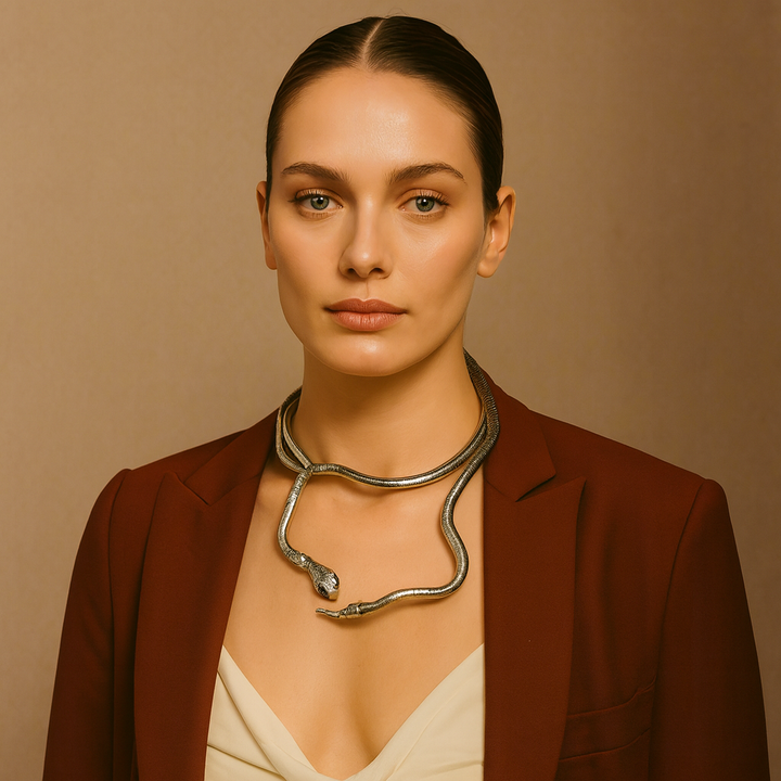 Elegante Schlangenketten-Halskette