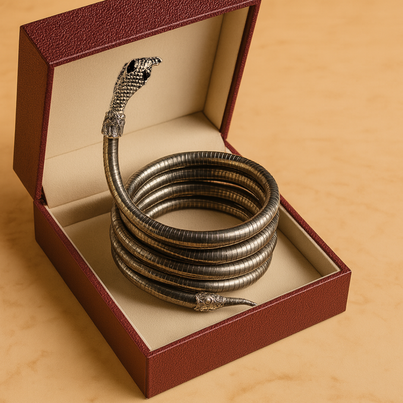 Elegante Schlangenketten-Halskette