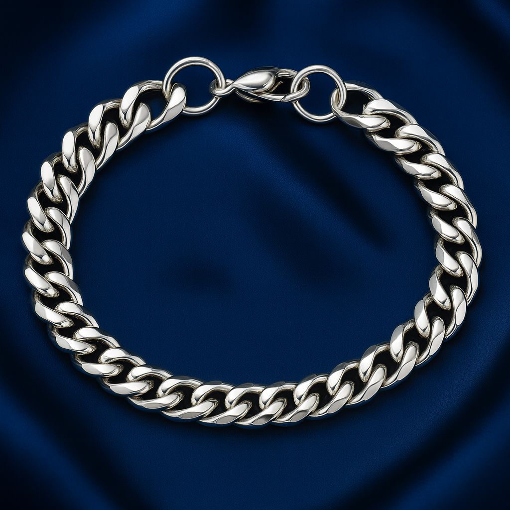Eleganz-Link Edelstahl-Armband