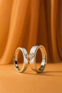 Ewige Herzen – Verstellbares Partner-Ringset aus 925 Sterling Silber