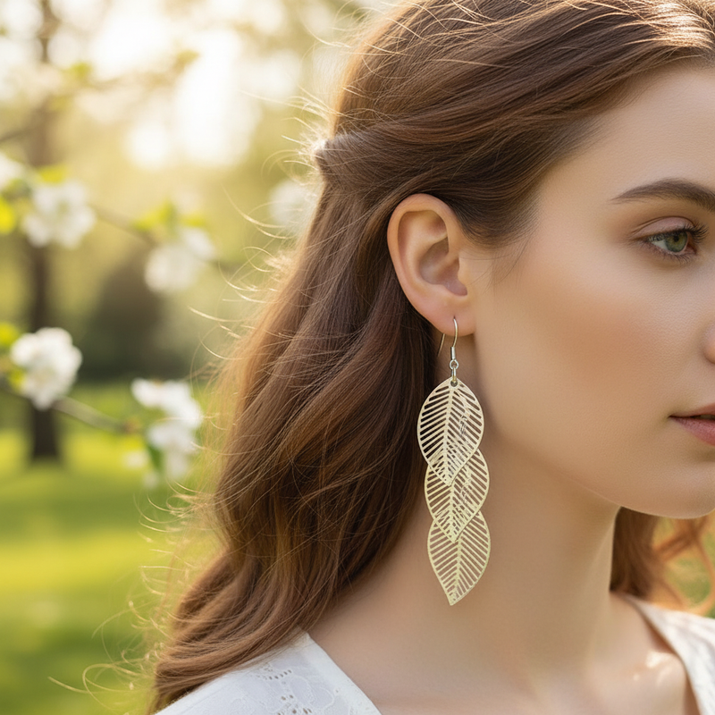 Filigrane Ohrringe - LeafJewelry