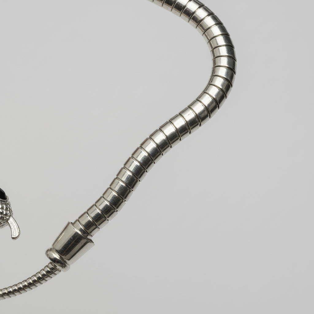 Flache Metall-Halskette - SnakeShine