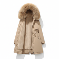 Fleece Parka Mit Kapuze -  Silvia