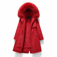 Fleece Parka Mit Kapuze -  Silvia