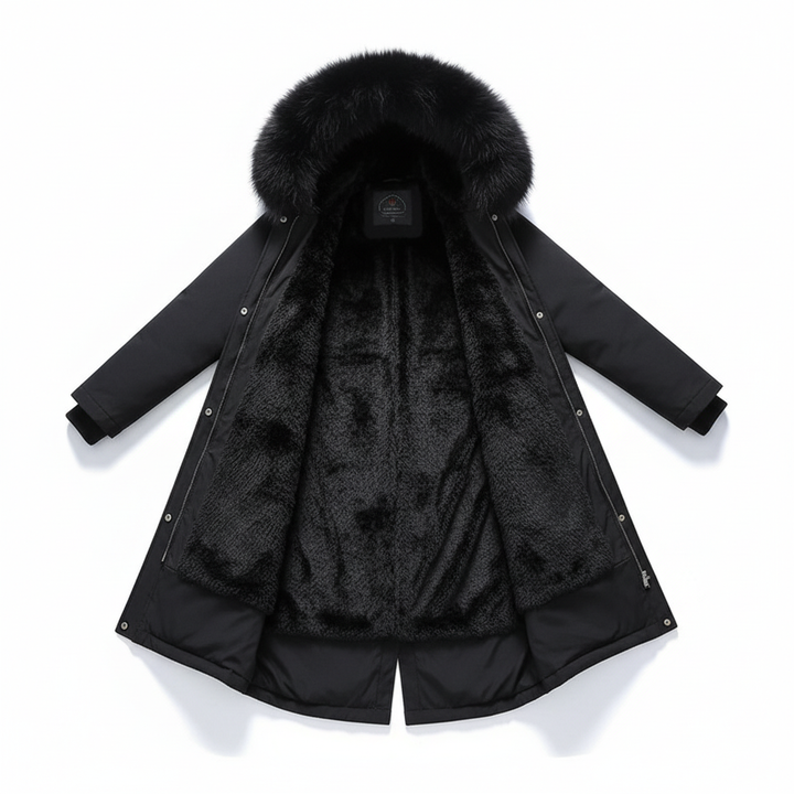 Fleece Parka Mit Kapuze -  Silvia