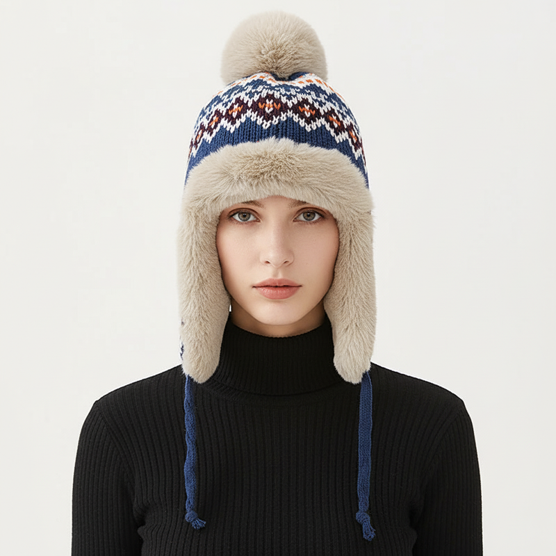 Gebrannte Mütze Mit Ohrenschutz - SnugHat