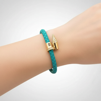 Geflochtenes Lederarmband - WeaveArt