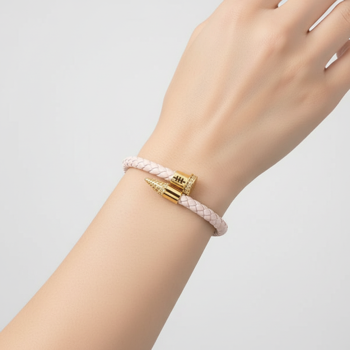 Geflochtenes Lederarmband - WeaveArt