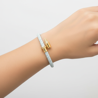 Geflochtenes Lederarmband - WeaveArt