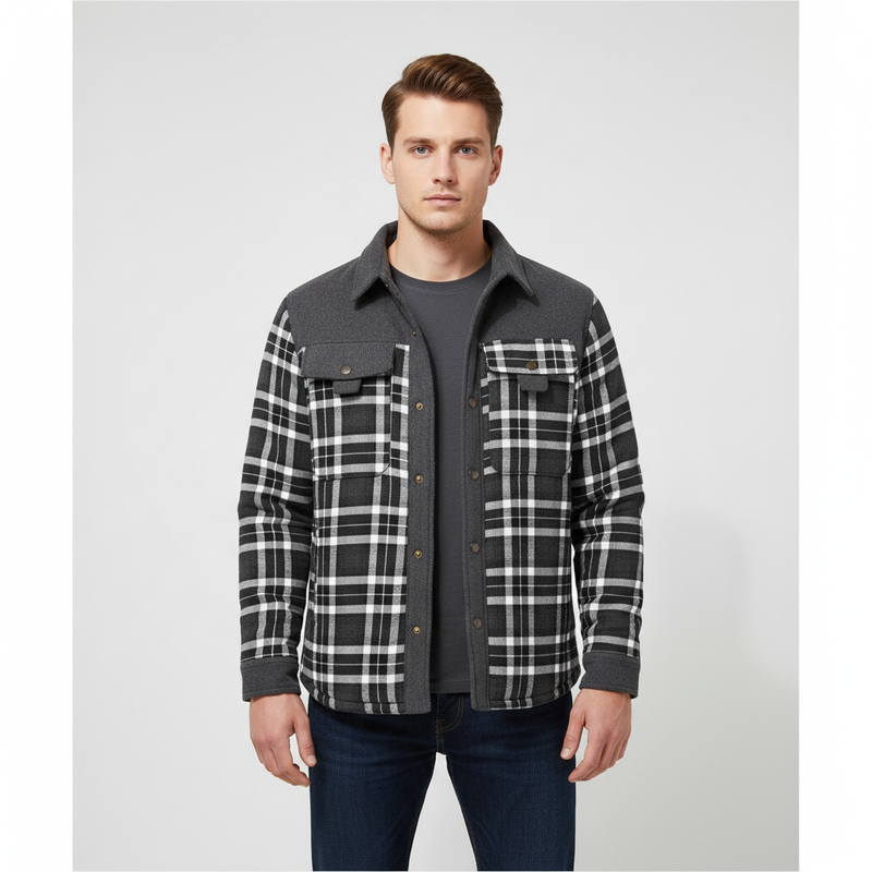 Gefütterte Flanelljacke - Lars