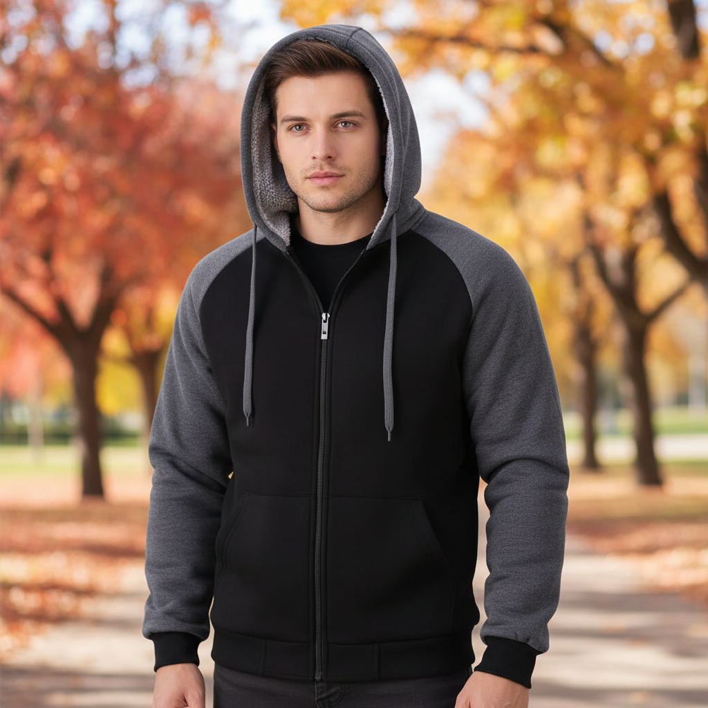 Geplüschte Herren-Hoodie - Moritz