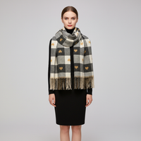 Gestreifter Damen Schal - HeartWarm