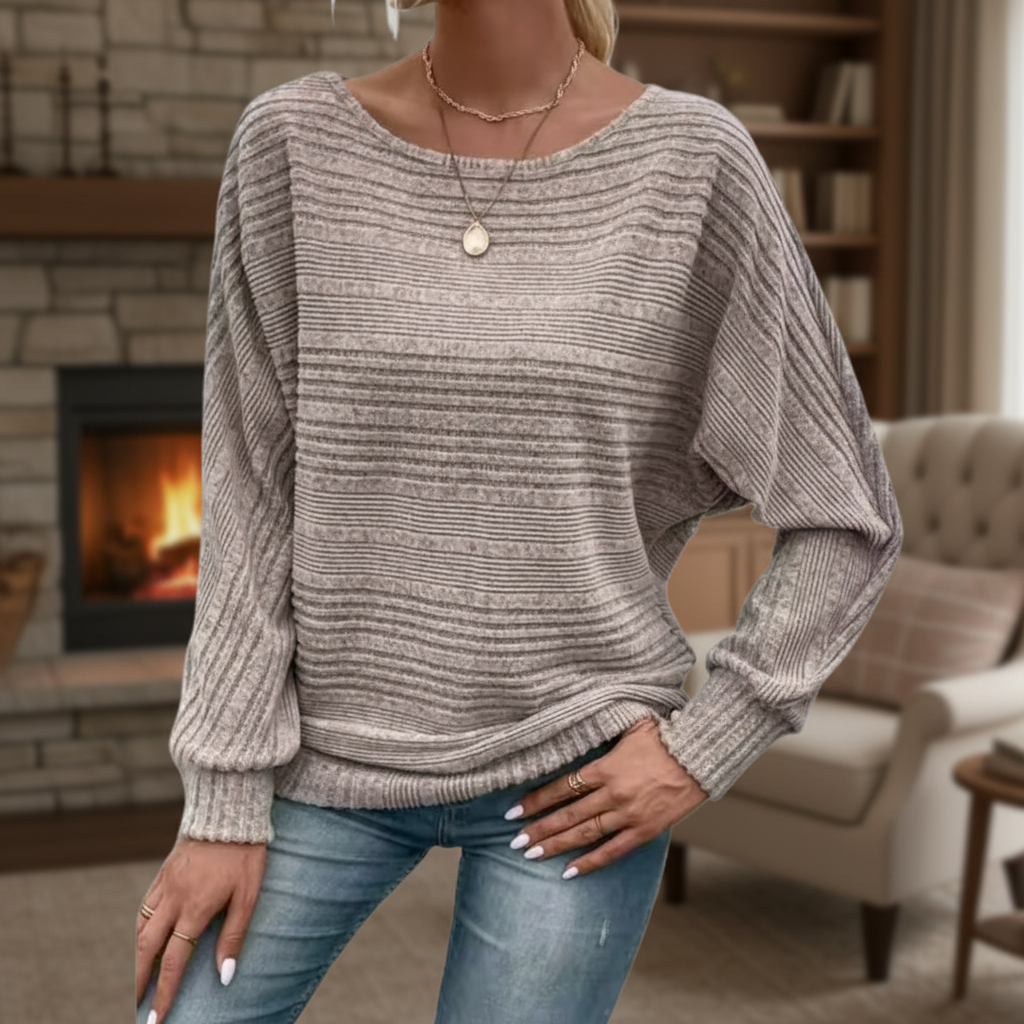 Gestreifter Damenpullover - Lara