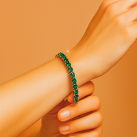 Glanzvolles Ketten-Tennisarmband