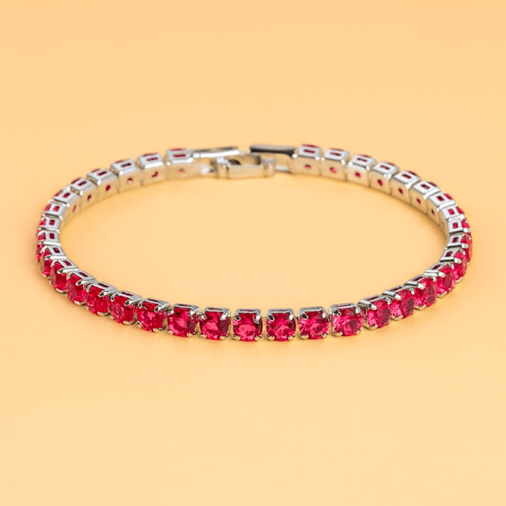 Glanzvolles Ketten-Tennisarmband