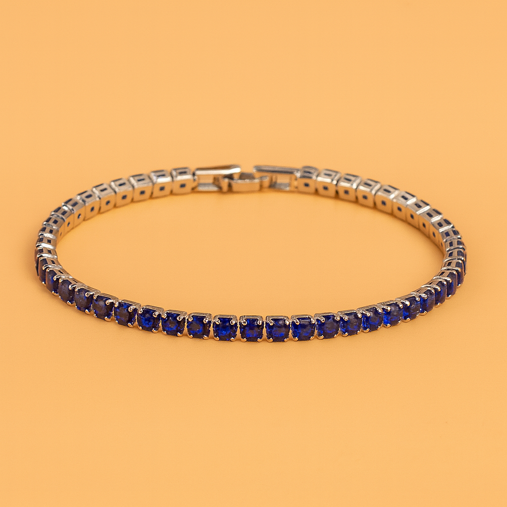 Glanzvolles Ketten-Tennisarmband