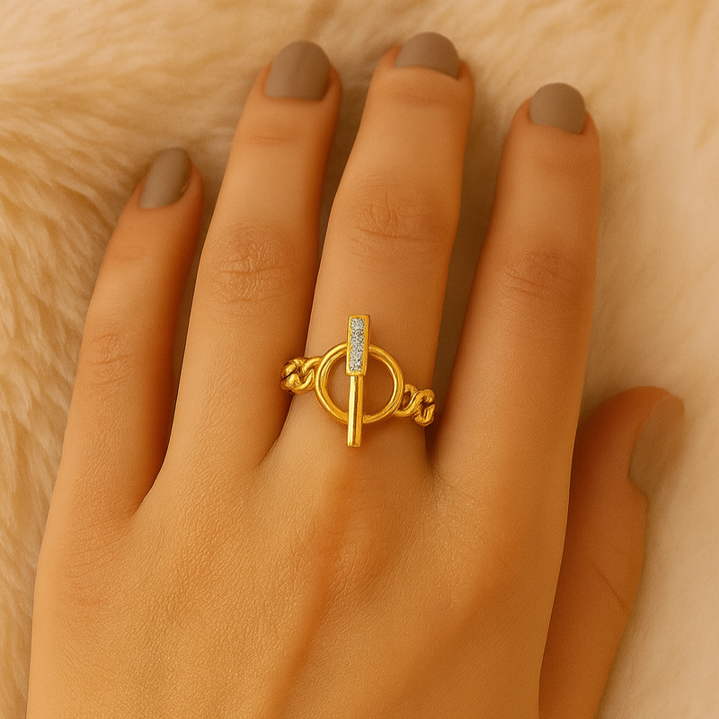 Gotischer Kettenring mit OT-Verschluss