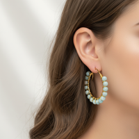 Große Creolen Aus Kristall - CrystalHoops