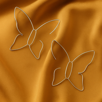 Große Schmetterling-Ohrringe für Damen – Eleganz in Gold