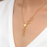 Halskette Mit Herzdesign - GlamHeart